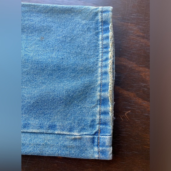 Anthropologie The Ragged Priest Blue Relaxed Wide Fit Jeans with Natural Fading - Picture 11 of 11